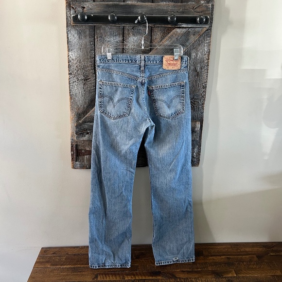 Men's Levi's 521 Faded Stone Wash Jeans - W32 x L30 - Picture 2 of 4